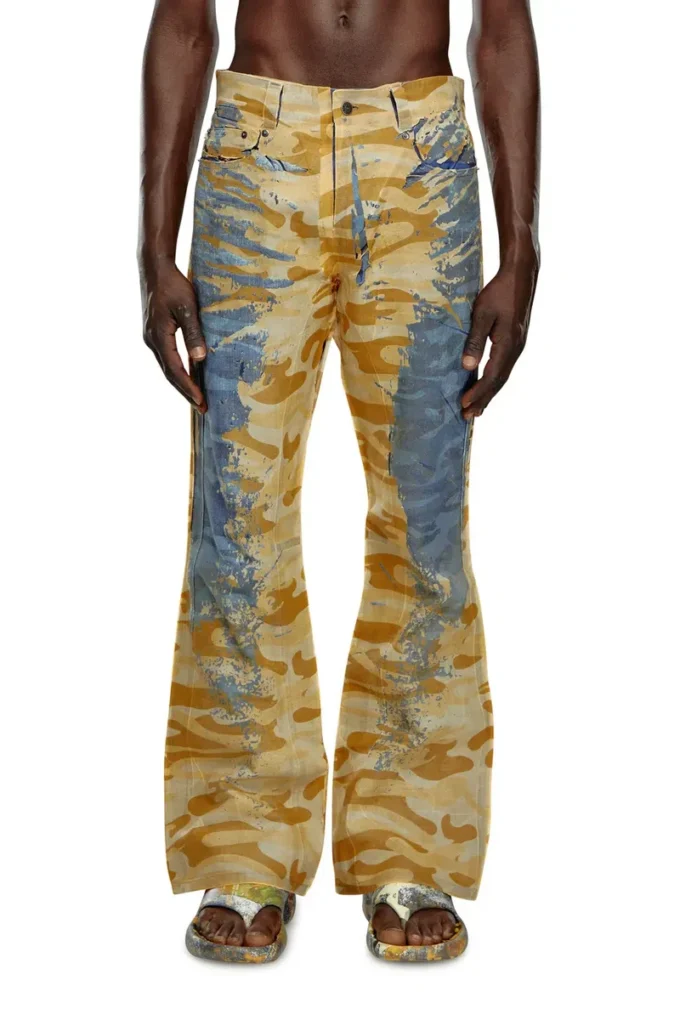 p-fro-dev Pantalon camouflage avec mousseline détachable