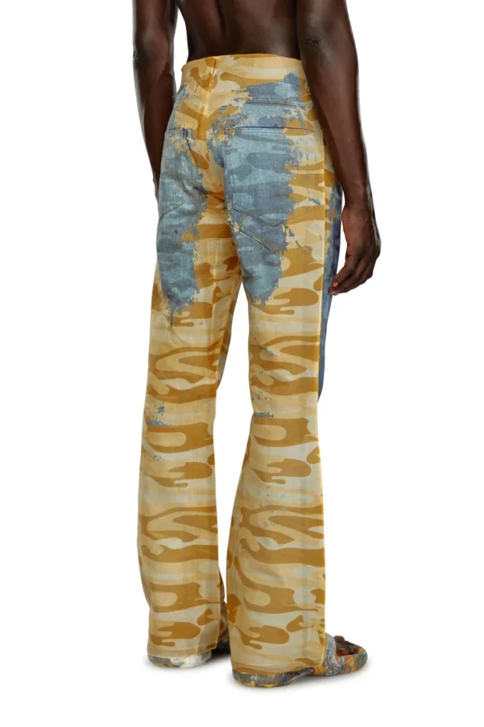 p-fro-dev Pantalon camouflage avec mousseline détachable