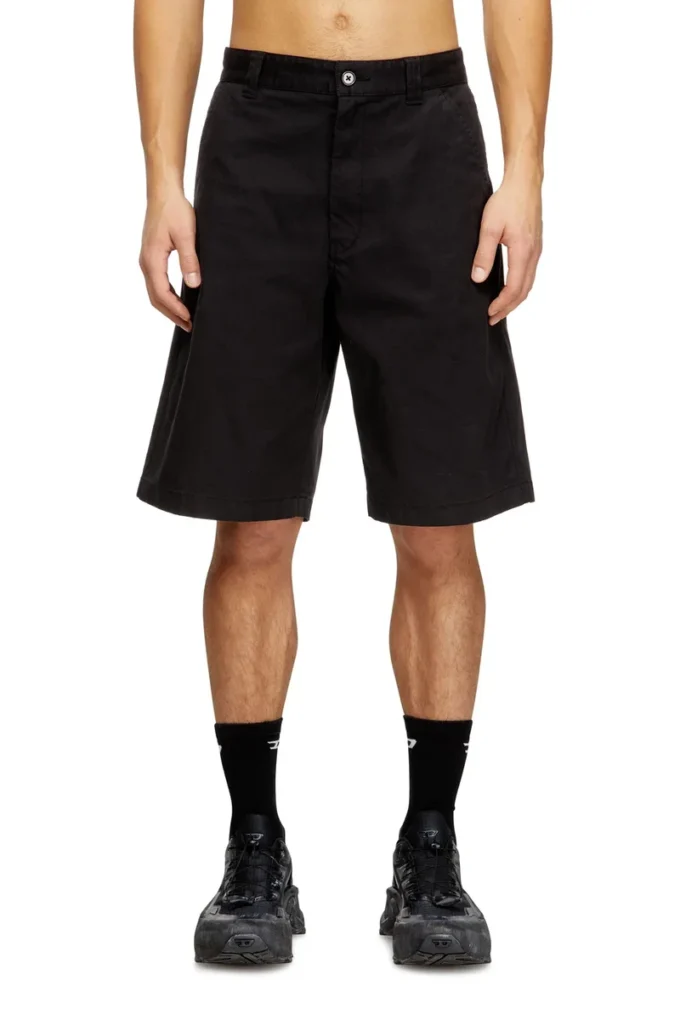 p-hant-chino-short-epch Short en coton avec traitement délavé