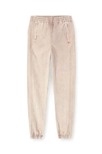 p-iusko-ag Pantalon en nylon délavé avec bandes latérales
