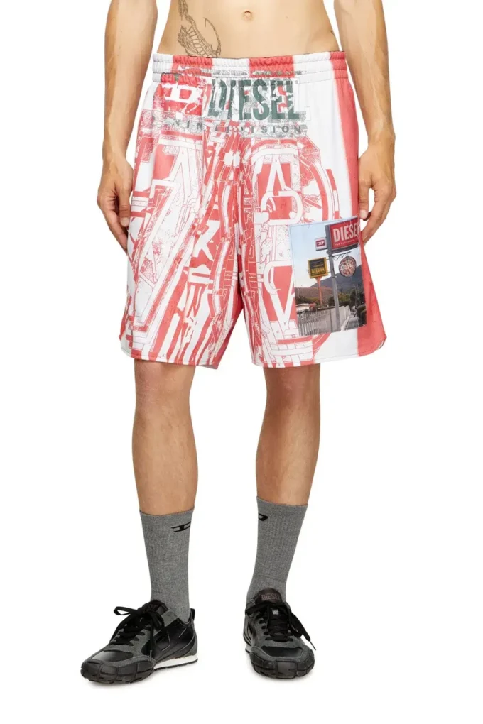 p-kurt Short rayé avec empiècements photo