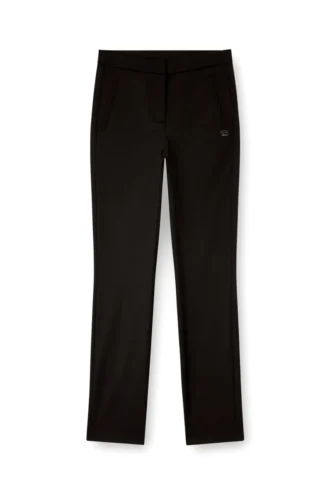 p-lacer-r2 Pantalon en laine mélangée avec poches passepoilées