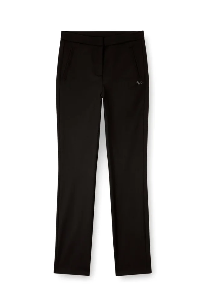 p-lacer-r2 Pantalon en laine mélangée avec poches passepoilées