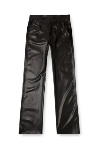 p-lain Pantalon cinq poches en tissu enduit