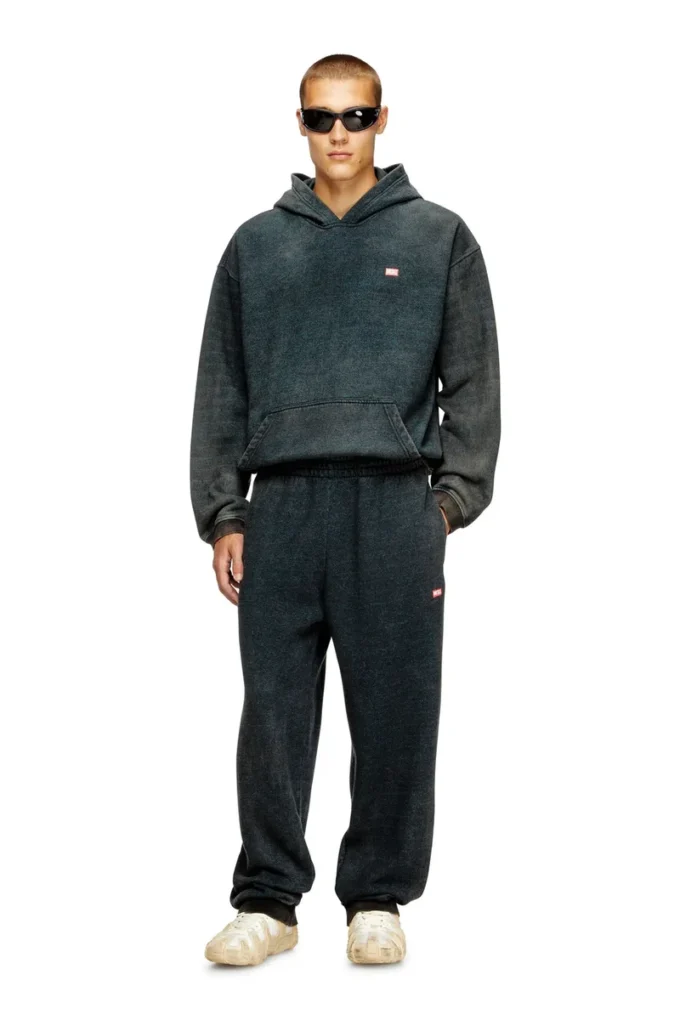 p-marky-cuff Pantalon à cordon de serrage et bordures côtelées