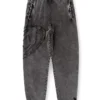 p-marky-den Pantalon de survêtement en coton biologique avec patch Oval D