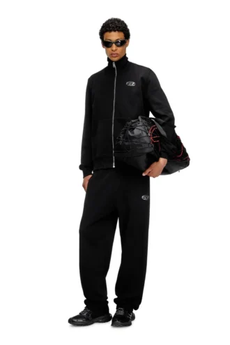 p-marky-od Pantalon de survêtement avec logo Oval D effet métallisé