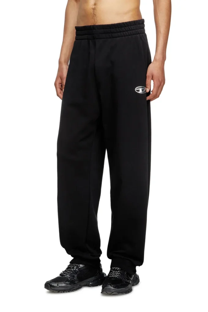 p-marky-od Pantalon de survêtement avec logo Oval D effet métallisé