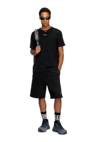 p-marshy-od Short de survêtement avec logo Oval D argenté