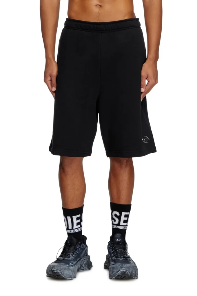 p-marshy-od Short de survêtement avec logo Oval D argenté
