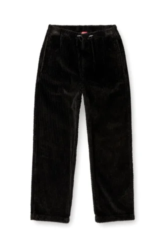 p-martial Pantalon en velours côtelé avec cordon de serrage