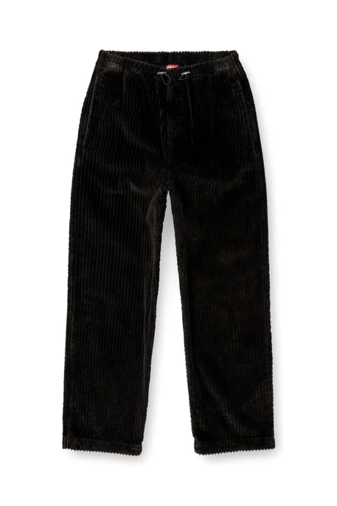 p-martial Pantalon en velours côtelé avec cordon de serrage