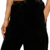 p-martial Pantalon en velours côtelé avec cordon de serrage