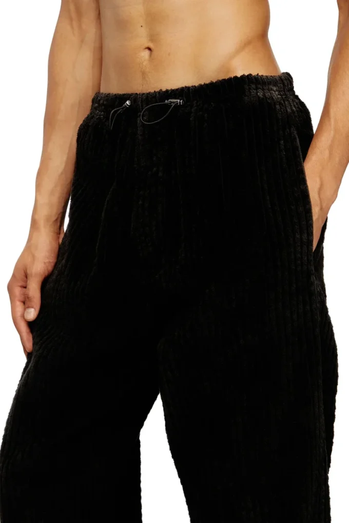 p-martial Pantalon en velours côtelé avec cordon de serrage