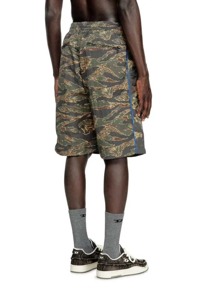p-ramos-short-epbw Short cargo à imprimés camouflage mélangés