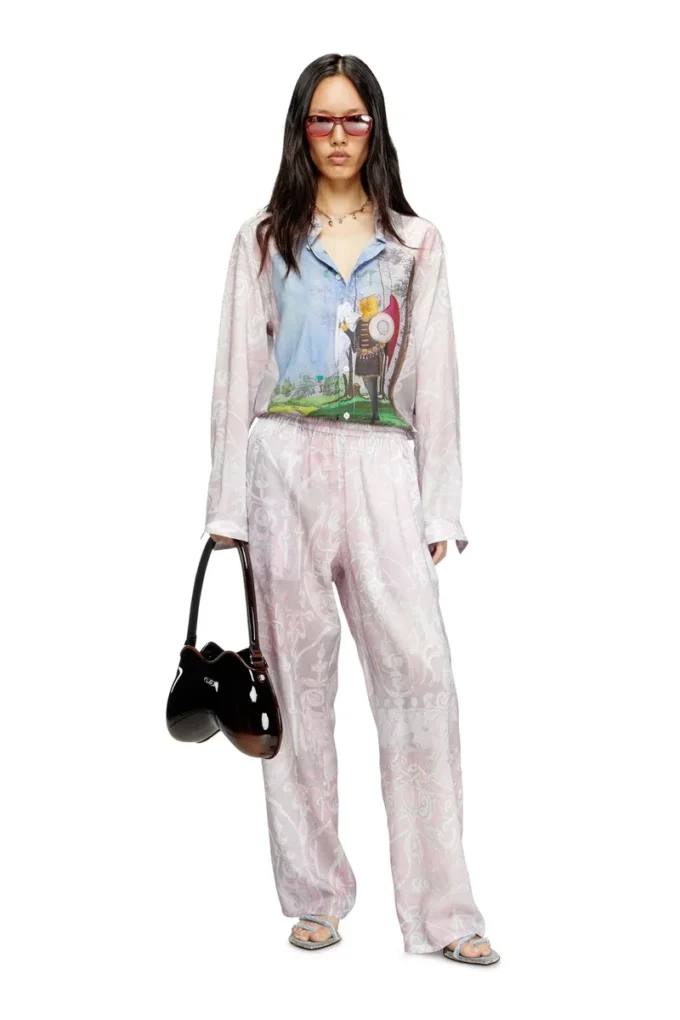 p-theck-a-ajfw Pantalon de survêtement à imprimé médiéval