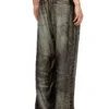 p-theck-lkct Pantalon élastiqué en viscose aspect denim