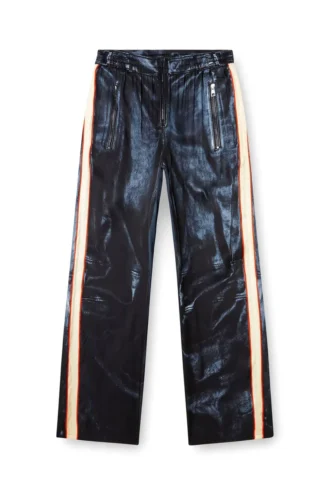 p-thecks-nman Pantalon en viscose avec imprimé motard