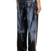p-thecks-nman Pantalon en viscose avec imprimé motard