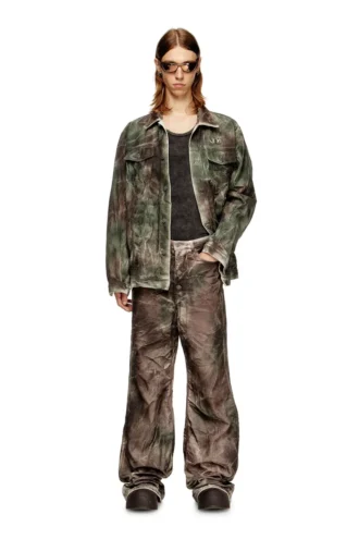 p-thug-pant Pantalon en toile camouflage froissée