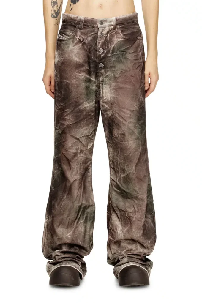 p-thug-pant Pantalon en toile camouflage froissée
