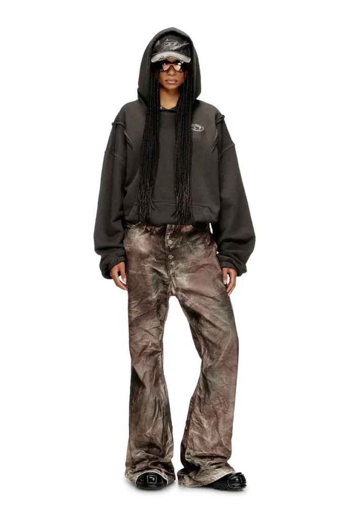p-thug-pant Pantalon en toile camouflage froissée