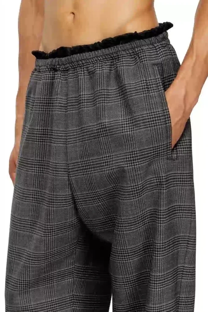 p-tilson Pantalon en laine avec cordon de serrage à la taille