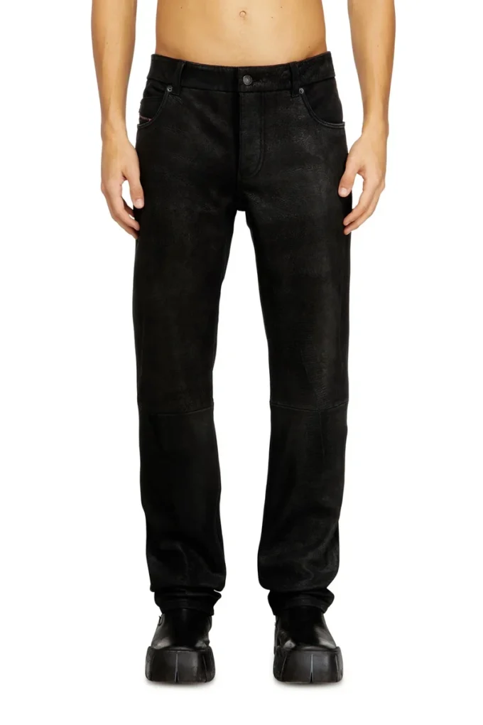 p-vyll-dmbi Pantalon en cuir coupe jean