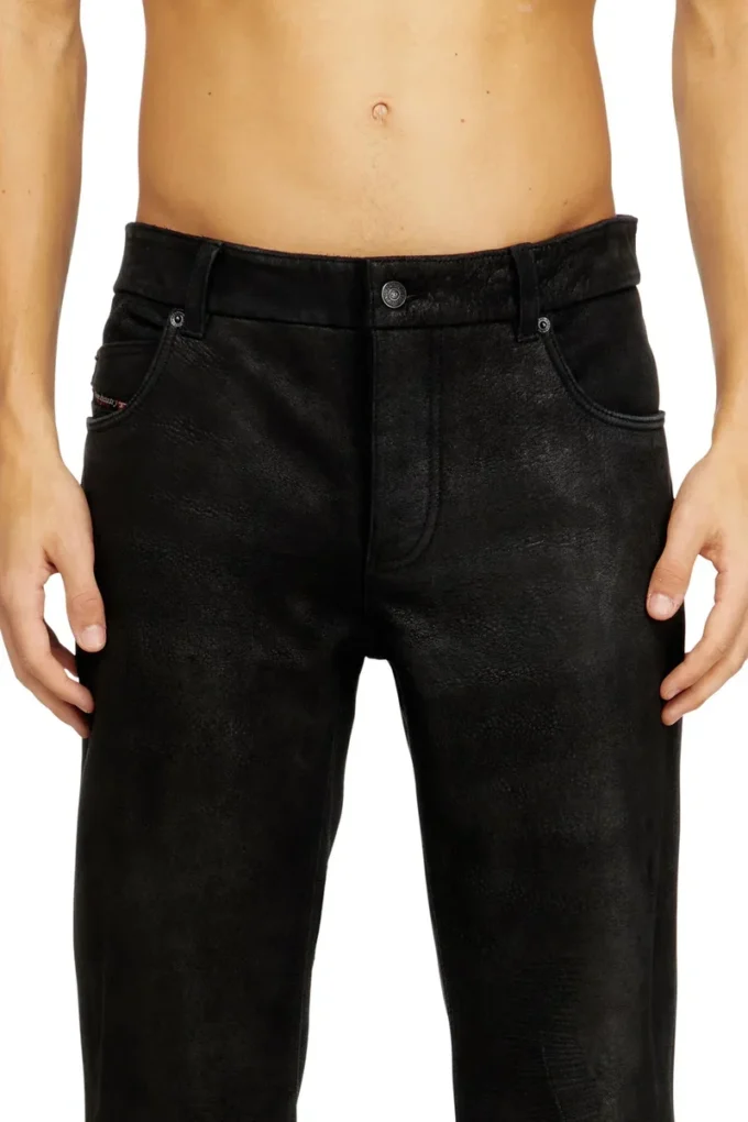 p-vyll-dmbi Pantalon en cuir coupe jean
