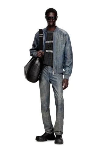 p-vyll-qmbw Pantalon en cuir coupe jean