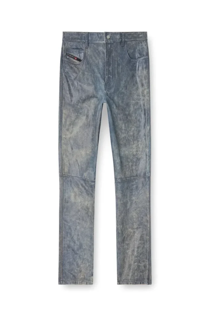 p-vyll-qmbw Pantalon en cuir coupe jean
