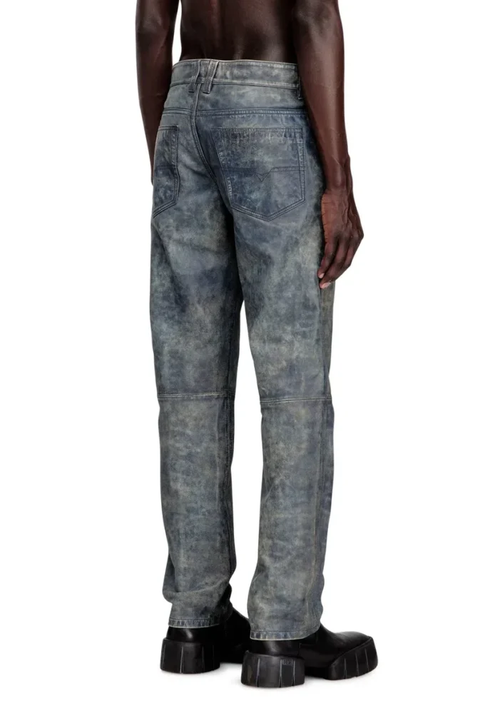 p-vyll-qmbw Pantalon en cuir coupe jean