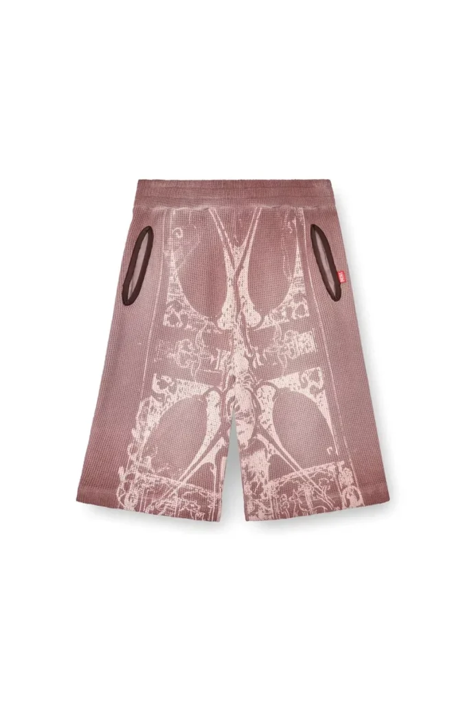 p-warky-short Short gaufré avec imprimé médiéval