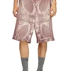 p-warky-short Short gaufré avec imprimé médiéval
