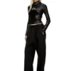 p-yrite-r2 Pantalon en laine avec cordon de serrage