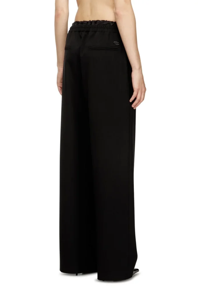 p-yrite-r2 Pantalon en laine avec cordon de serrage