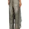 Pantalon cache-cœur p-aloma en viscose aspect denim
