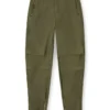 Pantalon cargo en coton avec bandes latérales et coutures en P