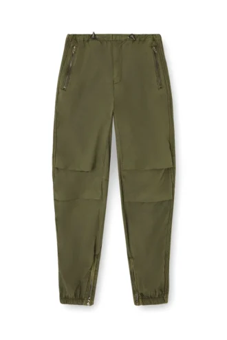Pantalon cargo en coton avec bandes latérales et coutures en P
