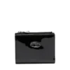 Play bi-fold zip ii Petit portefeuille en cuir brillant