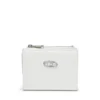 Play bi-fold zip ii Petit portefeuille en cuir brillant