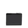 Play bi-fold zip ii Petit portefeuille en cuir brillant