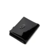 Play bi-fold zip ii Petit portefeuille en cuir brillant