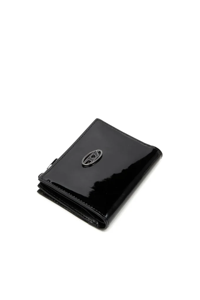 Play bi-fold zip ii Petit portefeuille en cuir brillant
