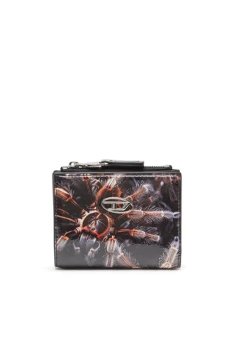 Play bi-fold zip ii Petit portefeuille en PU brillant imprimé