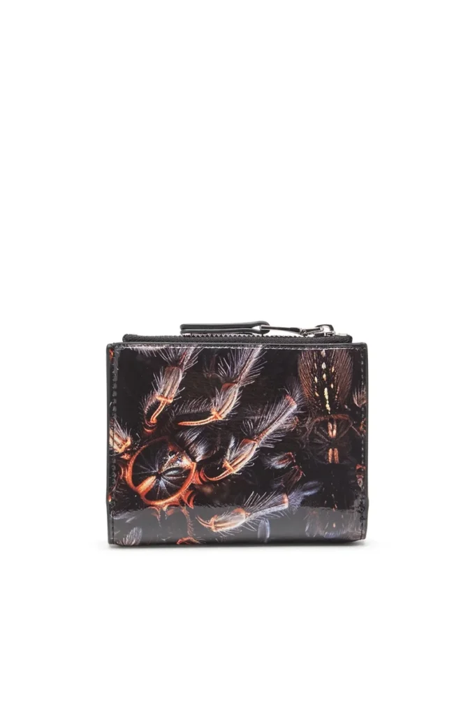 Play bi-fold zip ii Petit portefeuille en PU brillant imprimé