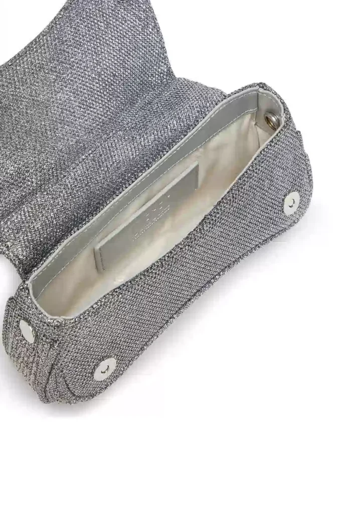 play crossbody xs Sac à bandoulière Play-Mini en lurex cristal