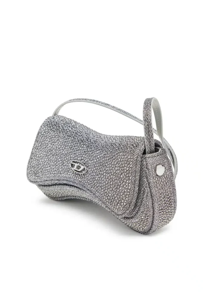 play crossbody xs Sac à bandoulière Play-Mini en lurex cristal