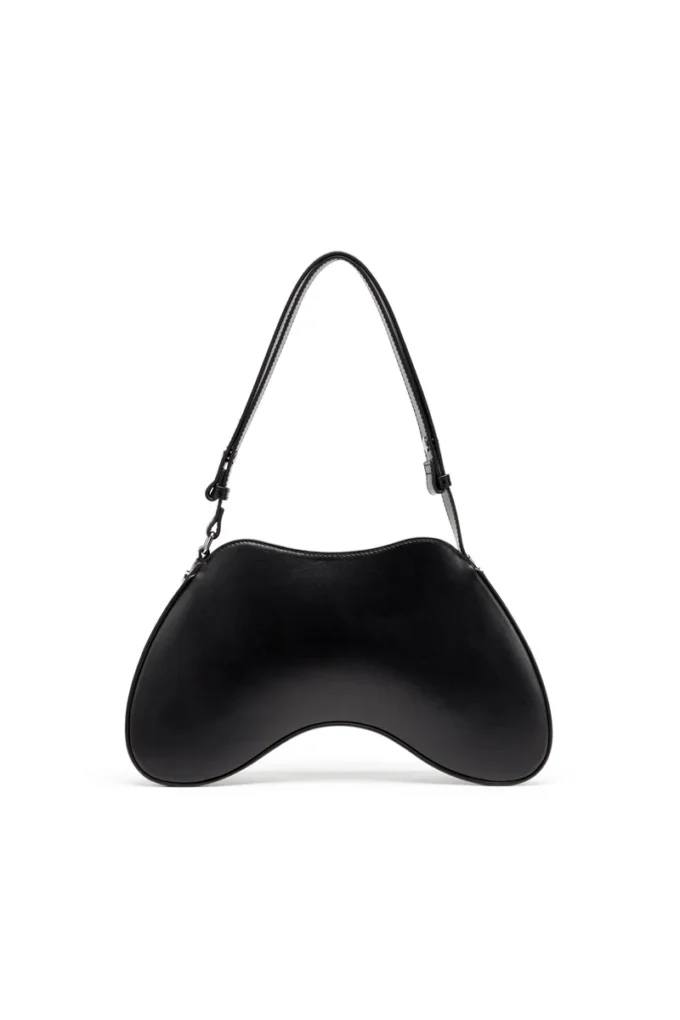 Play shoulder Sac à bandoulière en cuir semi-brillant Play