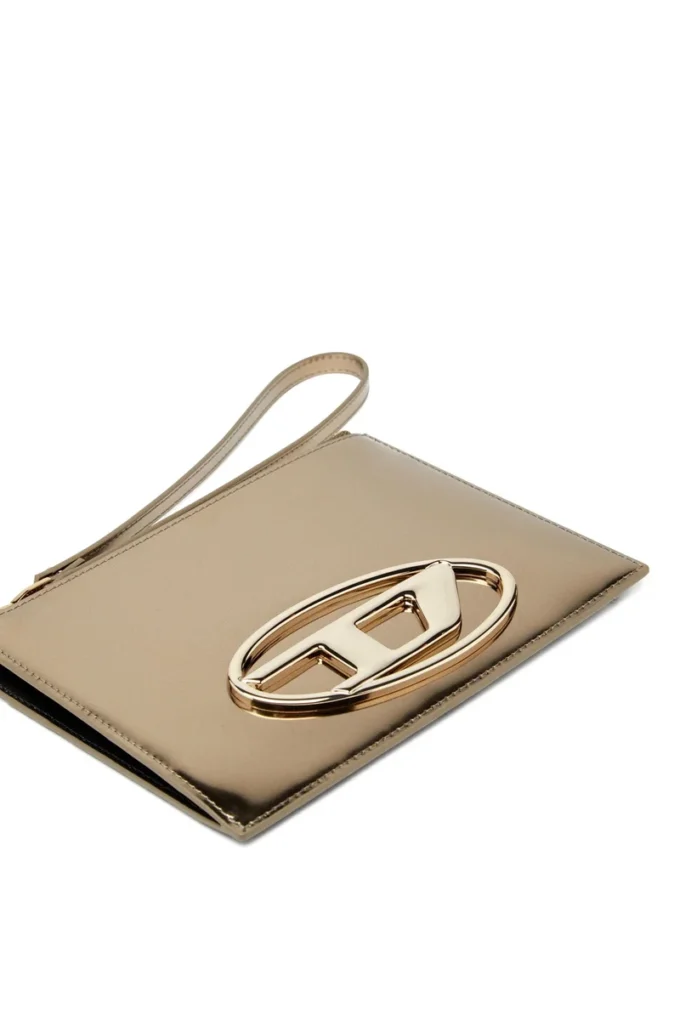 Pochette 1DR iii Pochette zippée en cuir miroir